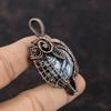 Подвеска из яшмы Pinolith, обернутая медной проволокой, подвеска из драгоценного камня, ювелирное изделие ручной работы, совершенно новая подвеска из медной проволоки, подарок на годовщину для нее