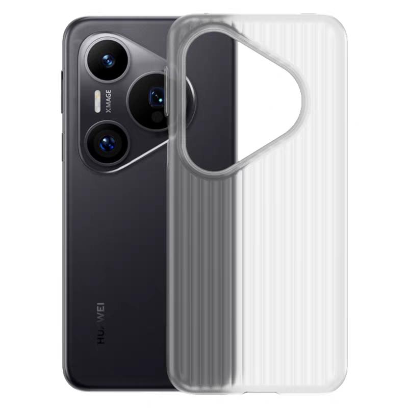 Чехол для Huawei Pura 80 Pro Pura 70 Pro+ Pura70 Ultra, Магнитный, Матовый, Прозрачный, Гофрированный, Жесткий ПК-чехол, Легкий