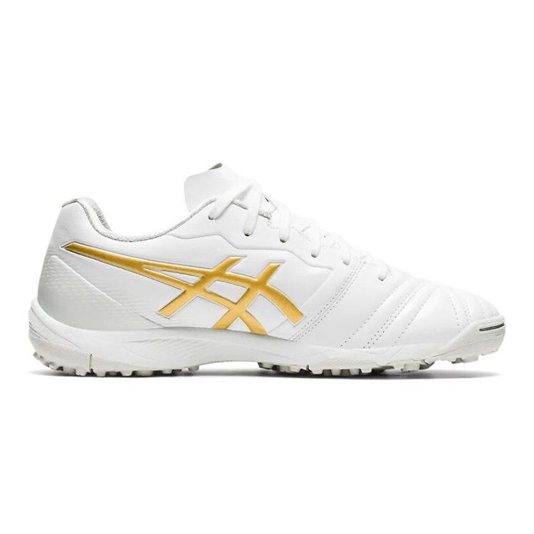 Asics Ultrezza GS TF Низкие детские беговые кроссовки Белые Желтые Детские 1104A021-101