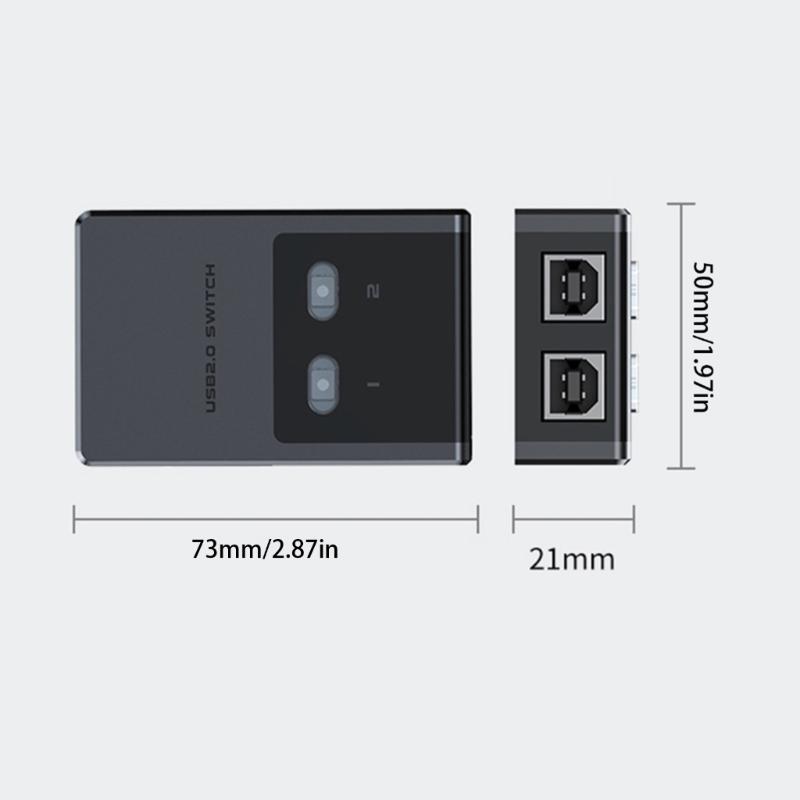 Центр совместного использования USB-принтера для 4 компьютеров Компактный со светодиодным индикатором Быстрый USB 2.0 Объединитель для эффективной офисной печати