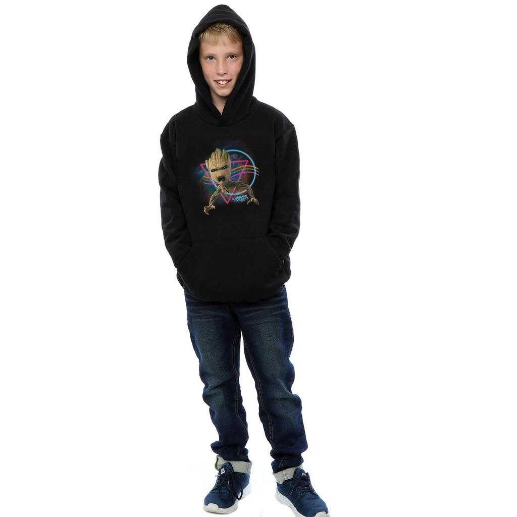 Marvel Boys Guardians Of The Galaxy Neon Groot Hoodie