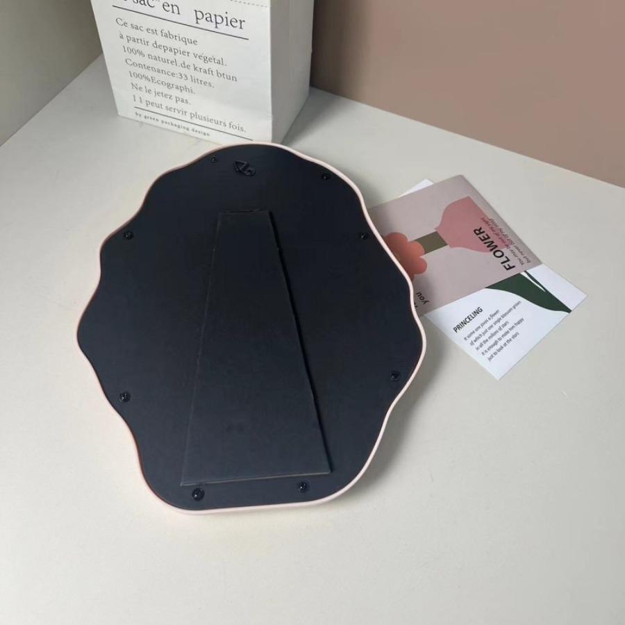 Зеркало для макияжа в скандинавском стиле, нестандартное зеркало для спальни, туалета, офиса, общежития, регулируемое настольное зеркало для эстетического косметического декора