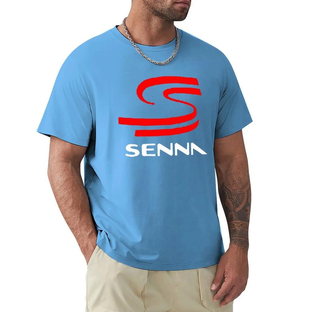 Новая футболка F-1 AYRTON SENNA Racing, мужская брендовая футболка, мужская летняя хлопковая футболка
