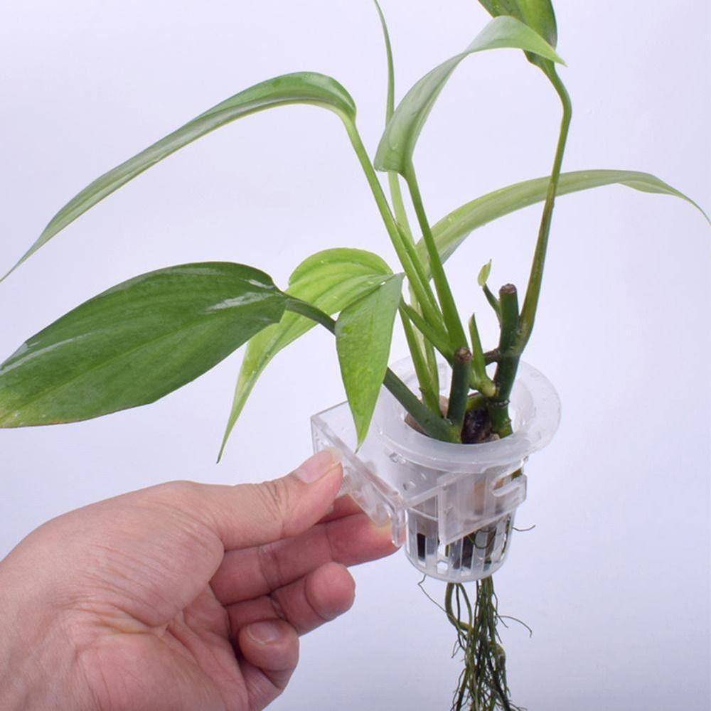2Pcs ABS Fish Tank Planter Cups Adjustable Hydroponic Planting Cup Aquascape