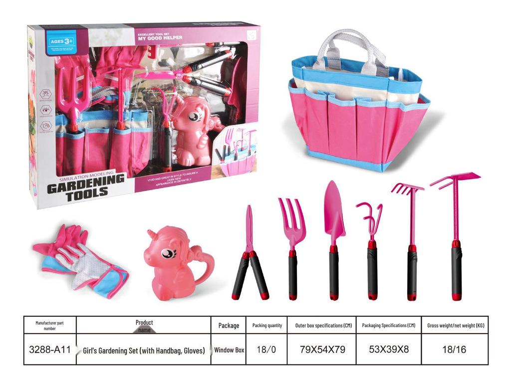 Children's Dinosaur Gardening Set with Apron & Watering Can