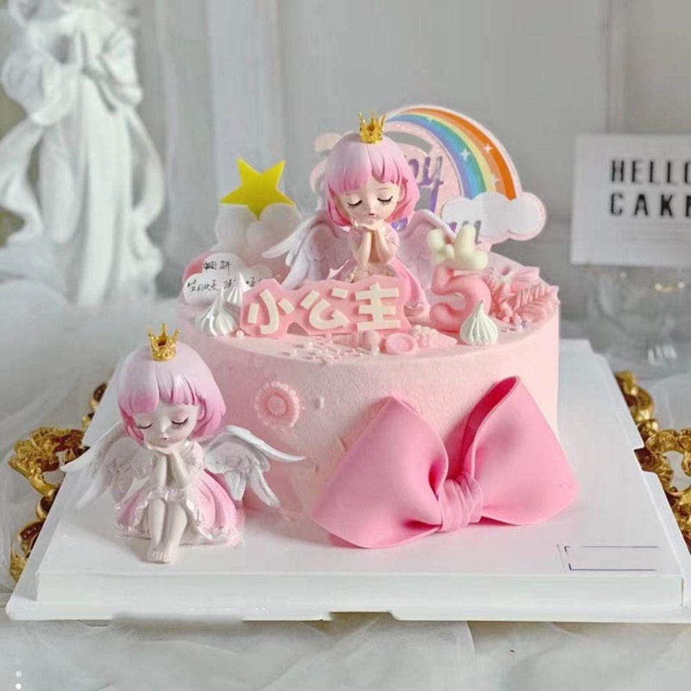 Сделай сам Аниме Фигурка Топпер для Торта ПВХ Ангел украшения Модный Ангел Топпер для Торта Дом