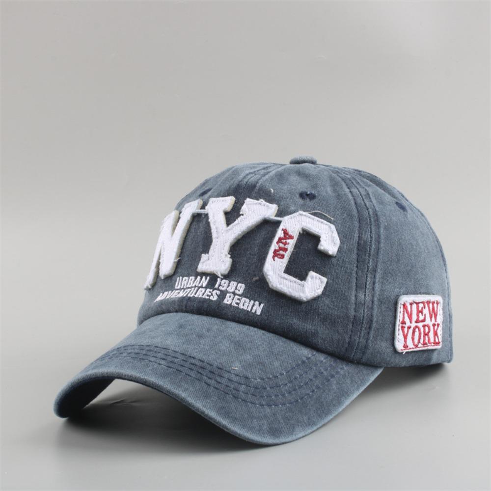 НЬЮ-ЙОРК NYC Вышитая Бейсболка Стираная Кепка-Snapback Для Мужчин Женщин На Открытом Воздухе Спорт