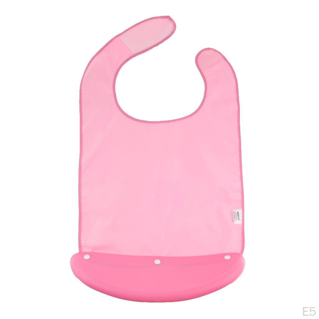 Водонепроницаемый нагрудник с карманом для взрослых, многоразовая одежда, улавливатель крошек, машинная стирка, пожилые мужчины