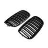 2Pcs Car Style Gloss Black Front Kidney Double Slat Grill Grille for BMW X5 E70 2007-2013 X6 E71 E72 2008-2014 Car Accessories