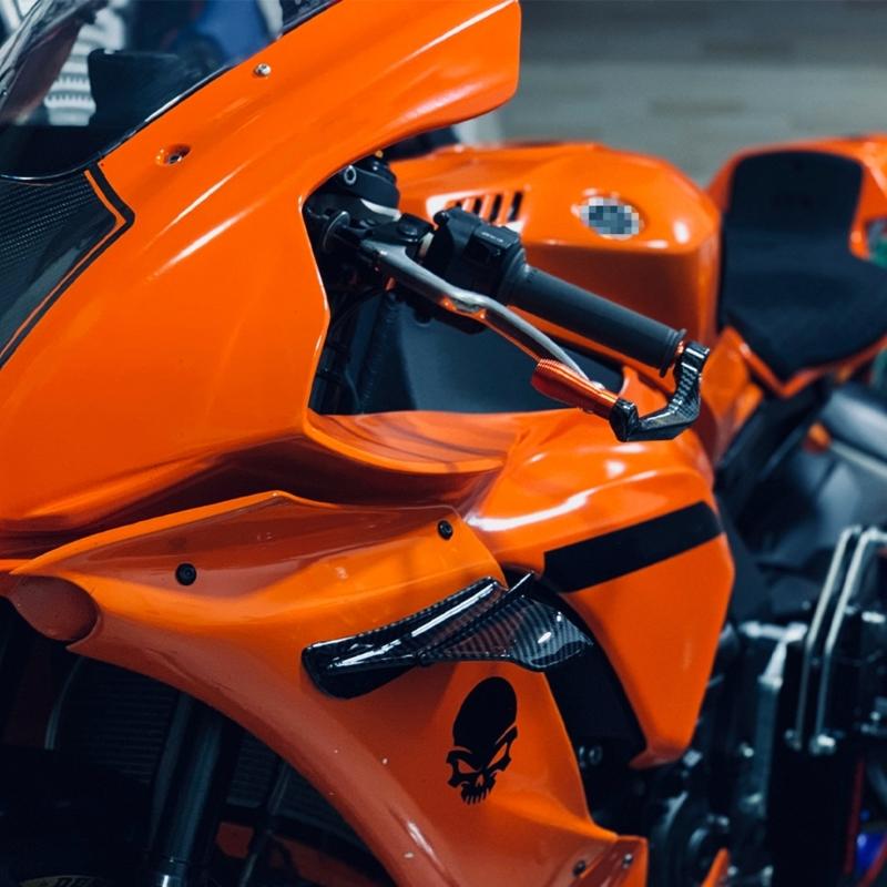 Universal Motorcycle Winglet Aerodynamic Spoiler Wing with Adhesive Motorcycle Decoration Sticker