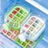 500ML Large Capacity Ice Cube Maker Water Bottle Silicone Tray with Straw for Juice Beverage Cooling Ice Making Stackable Design