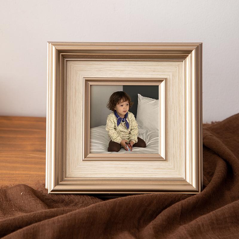 Vintage European-style Photo Frame Empty Frame Display Stand Wall Panels Interior Home Decoration Vintage Wooden Frame