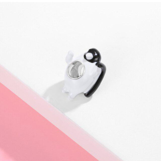 925 пробы стерлингового серебра серии зоопарк милый эмалированный жираф лев сделай сам подвески подходят кулон браслет для женщин изготовление ювелирных изделий