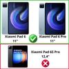 Защитное стекло - Xiaomi - Pad 6 / Pad 6 Pro - Закаленное стекло - Устойчивое к царапинам - Упаковка из 2 штук