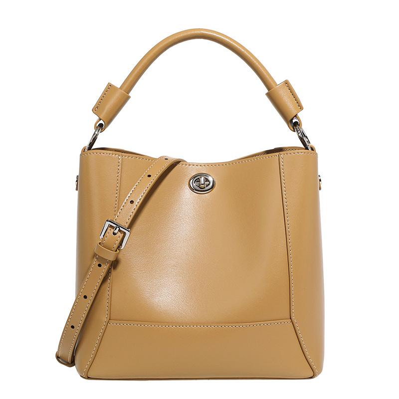 Women’s Basket Bags Shoulder Bag Genuine Leather