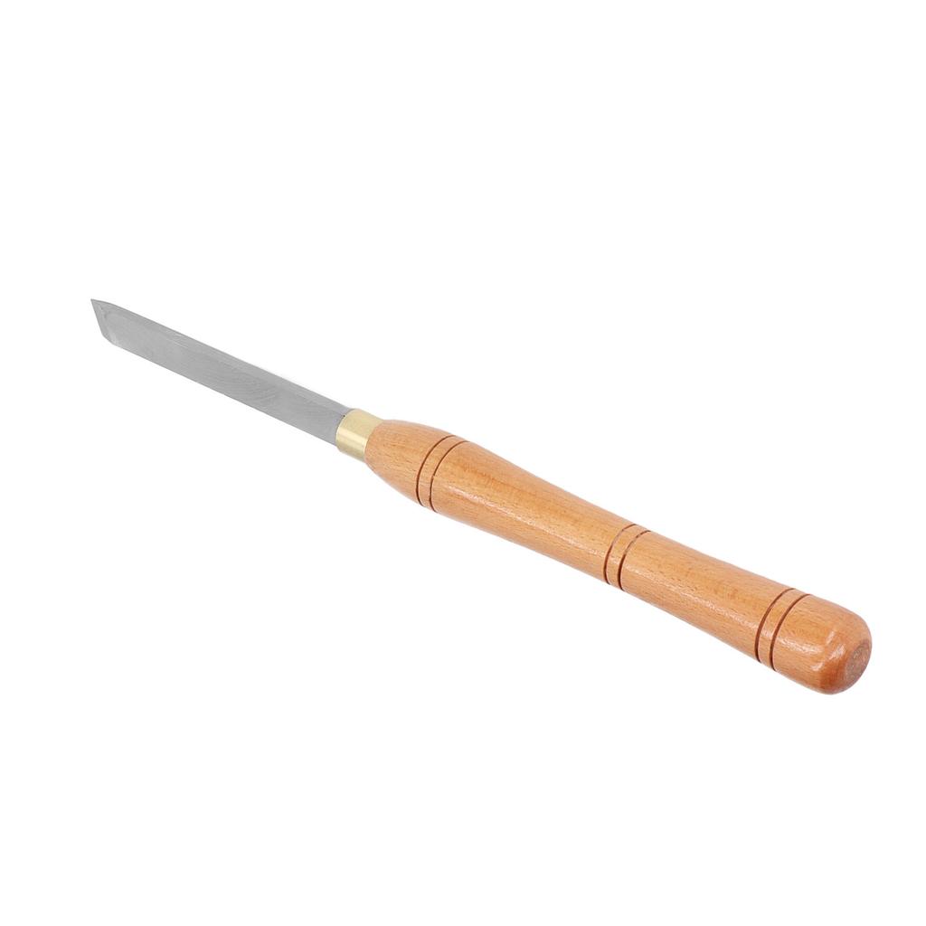 Skew Chisel HSS Lathe Turning Tool Ergonomic Beech Handle Lathe Chisel for Woodworking