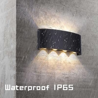 Tuya RGB светодиодные настенные светильники для улицы вверх вниз IP65 водонепроницаемый садовый бра крыльцо двор Google Alexa APP наружные настенные светильники AC85-265V