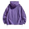 Летняя унисекс модная однотонная тонкая куртка на молнии с капюшоном и солнцезащитным козырьком