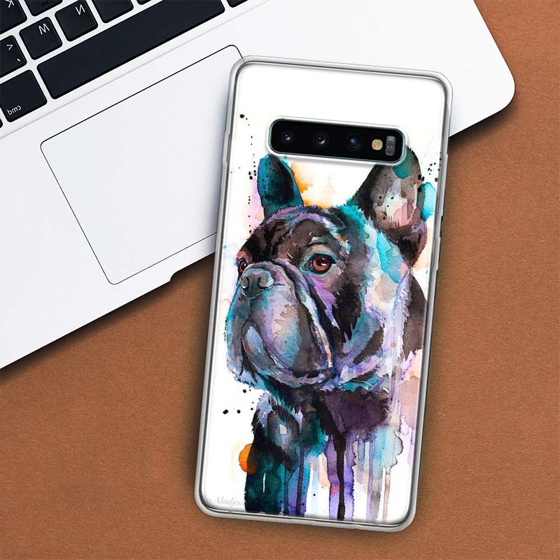 Чехол для телефона с изображением французского бульдога и мопса для Samsung Galaxy S10 Plus S20 FE S21 S22 Ultra S10E S9 S8 + S6 S7 Edge Lite Shell Coque