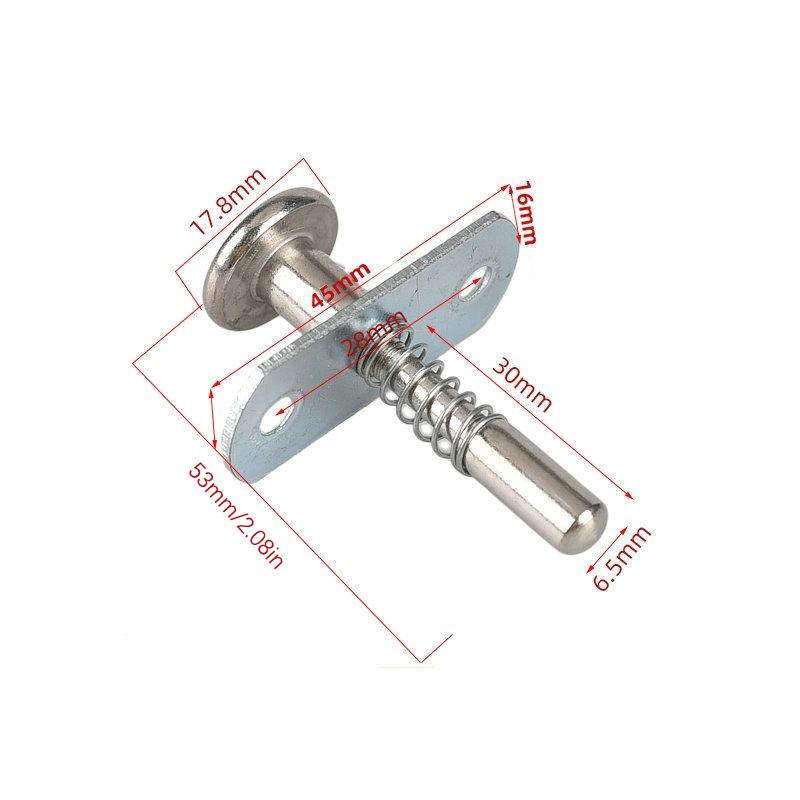 2Pcs Plunger Latches Spring-Loaded Door Lift Adjustment Rod Latch Door Hardware Spring Latch