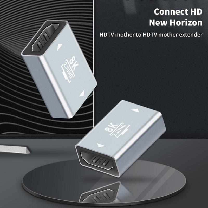 Uv00I HDMI-совместимый 2.1 женский-женский адаптеры видеокабель интерфейс удлинитель конвертер 60 Гц 8K удлинитель для ТВ-бокса HDTV