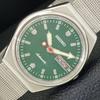 AUTOMATIC VINTAGE SEIKO JAPAN 6349A MENS GREEN COLOR DIAL WATCH A700492-5 R203-a700492