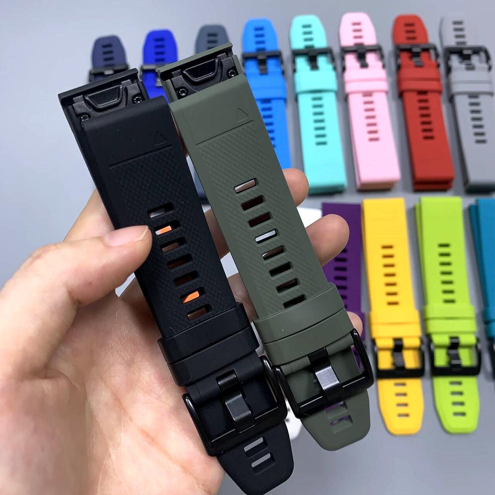QuickFit Bracelet For Garmin Fenix 8 7 Series 22/26mm Sports Watchband For Garmin Forerunner 970 Quatix 8 Tactix7 Silicone Strap