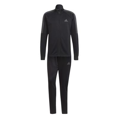 Спортивный костюм Adidas Aero Lady Sereno Cut, размер L, комплект из шести предметов с тремя полосками, IZA33, мужской, черно-серый (H28916),