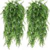 2PCS Artificial Wall Hanging Wedding Home Decoration Artificial Plant Persian Wall Hanging Vines Hanging Ivy Decorative Green Plant