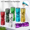 Colorful Tip Trim Tool Multifunctional Shaper Aerator Tapper Cue Tip Shaper  Billiard Accessories