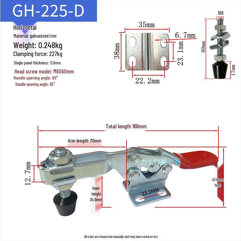 Quick-Release Horizontal Welding Pliers Clamp 301/201/101