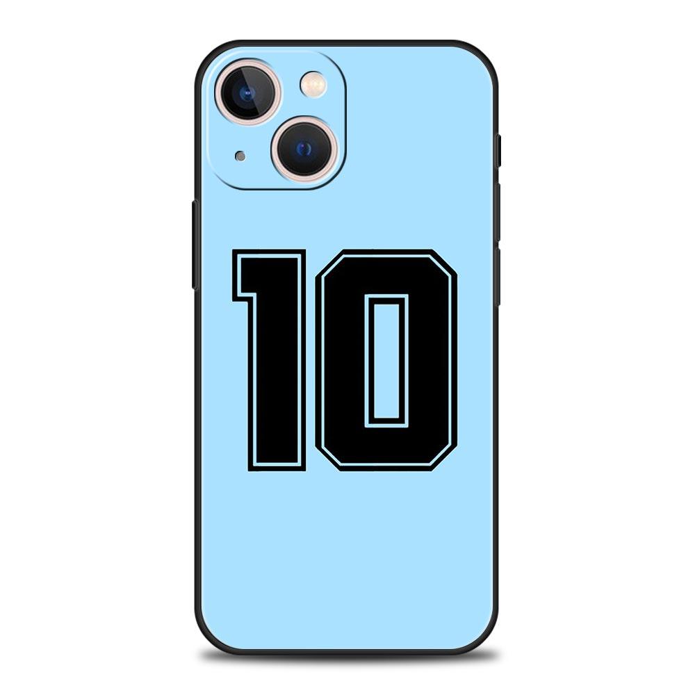 Роскошный чехол для телефона для iPhone 11 12 13 15 16 14 Pro Max X XR XS 7 8 Plus 2020 Черный Мягкий чехол Funda Флаг Аргентины Футбол 10