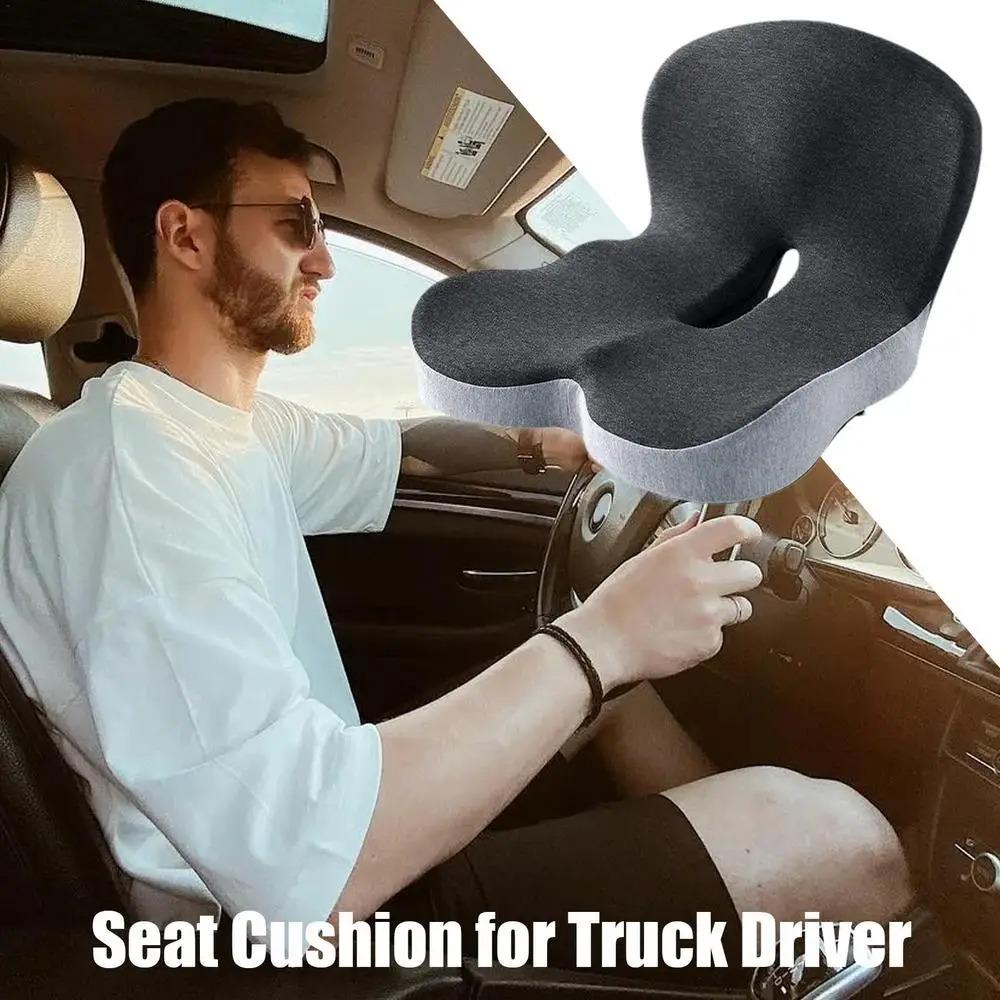 Breathable Memory Foam Backrest Cushion Non-Slip Driving Comfort Cushion Truck Driver