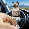 Vivid Kitten Figurines for Car Cute Cat Dashboard Decorations with Spring Swing Design 2D Flat Acrylic Ornaments Stable Self Adhesive Base