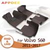 APPDEE автомобильные коврики для Volvo S60 2011 2012 2013 2014 2015 2016 2017 пользовательские автомобильные подушечки для ног автомобильный ковер