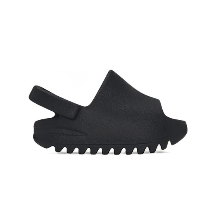 adidas Детские кроссовки Yeezy Slides Infants Onyx, черные HQ4118