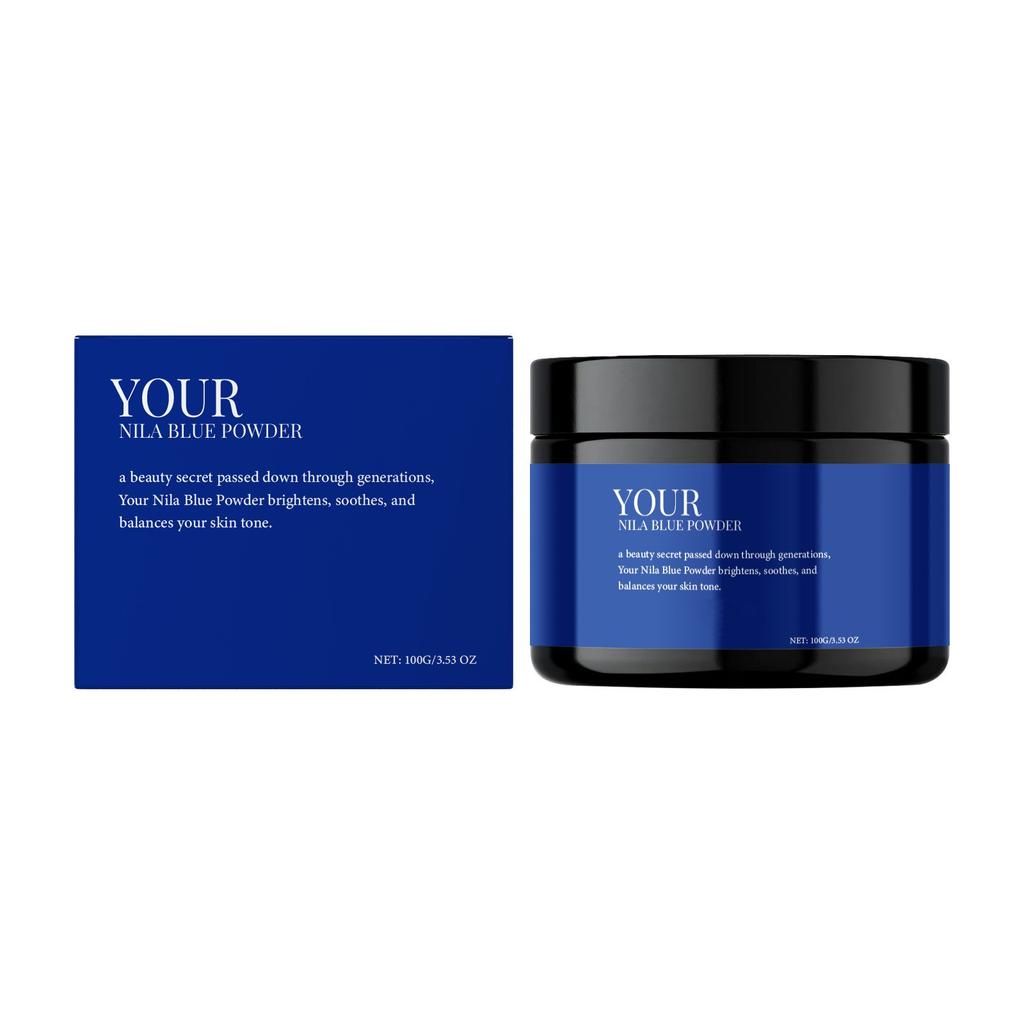 Маска для лица Nila Blue Powder в порошке Увлажняющая и смягчающая кожу 100 г