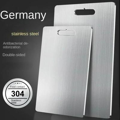 Панель из нержавеющей стали и разделочная доска для кухни, бытовая утолщенная двухсторонняя разделочная доска, блок, доска для замешивания теста