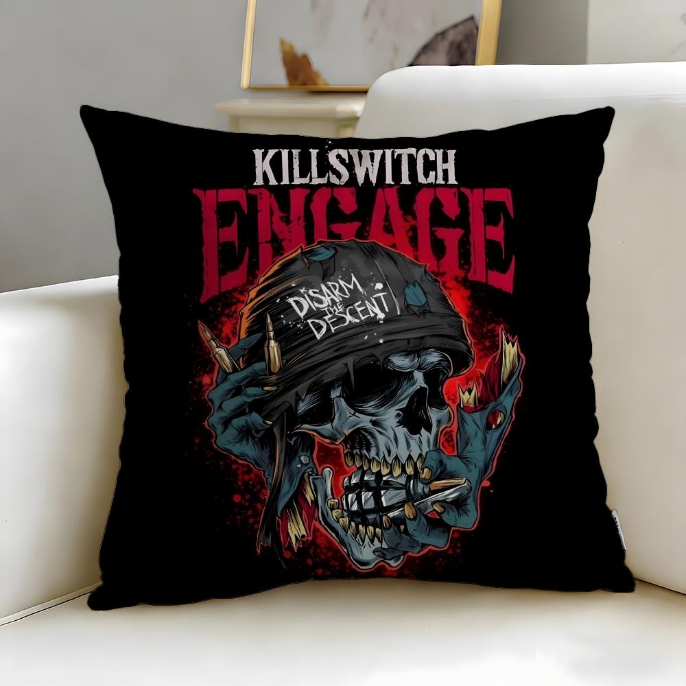 Классическая группа Killswitch Engage Наволочка Мягкая Легко стираемая Подушка Универсальная для Дивана Кровати Путешествий и Офиса