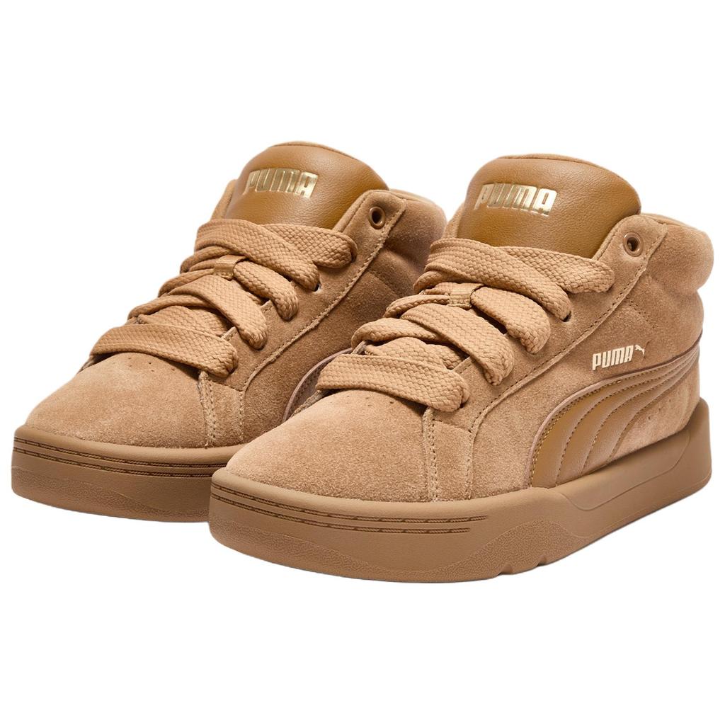 Мужские кроссовки PUMA Park Lifestyle Skate Shoes Унисекс Высокие Пшенично-коричневые