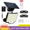 106LED Split Solar Lamp 3 Lighting Mode Outdoor Decoration Sunlight Wall Light PIR Motion Sensor Waterproof Garden Garage Lamp