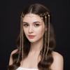 Retro Crystal Headpiece Shiny Design Forehead Chain Fringe Hair Accessories  Forehead Decoration