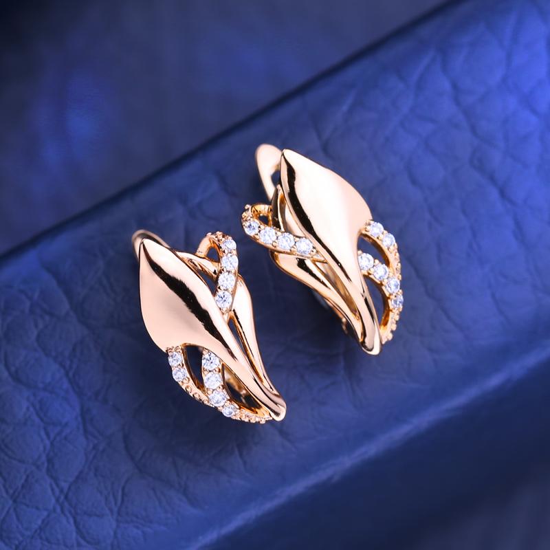 KNIKOO Серьги-клипсы для женщин с кубическим цирконием, модные серьги-гвоздики-кольца, ювелирные изделия для свадебной вечеринки, подарки