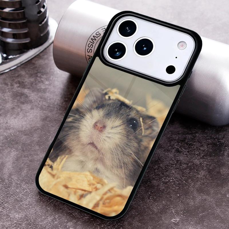 Милый Прелестный Чехол для Телефона с Хомячком Для iPhone 17 16 15 14 13 12 11 Pro Max Plus 17Air Мягкий Силиконовый Чехол