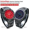 Камуфляжный GA2100 Мод-комплект Титановый корпус Для Casio G-shock GA2100 GA-B2100 Безель из нержавеющей стали Запасная часть ремешка Черный Мужской