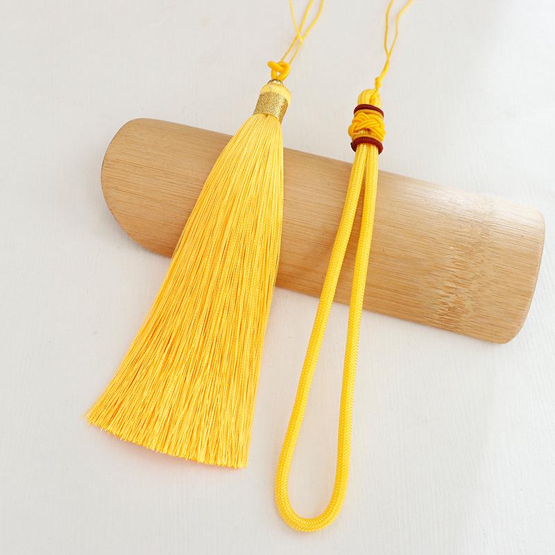 Nylon Pineapple Knot Hanging Rope with Tassels and Double Pull Rings - Car Gift Pendant