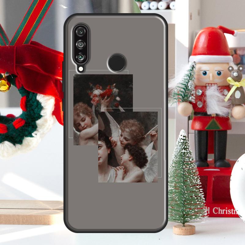 Милые ангелы Эстетика Для Huawei Nova Y73 Y60 Y70 Y90 Y72 Y61 Y91 7i 8i 11i 12i 12s 9 10 SE P20 P30 P40 Lite Чехол