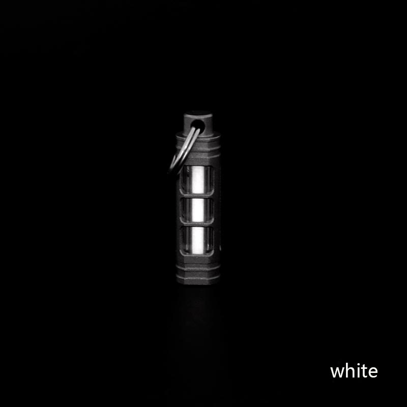 Брелок из титанового сплава с тритиевой трубкой, самосветящаяся тритиевая трахея, подвеска 3,5 * 25 мм, съемный тритий