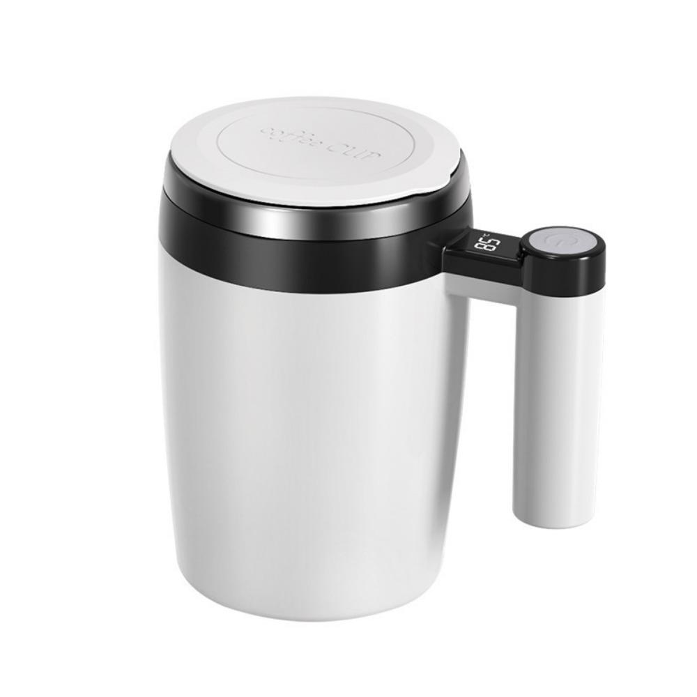 Digital Display Coffee Mug Temperature Measurement Rotating Blender Cup Electric Stirrer Mug  Milk