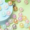 100pcs 10/12/14mm Round Beads Necklace Accessories Bracelet Beaded Material Luminous UV Dazzle Jelly Color DIY Acrylic